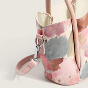 Floral Printed Women Handbag Top Handle Satchels Small Fashion Crossbody Bag