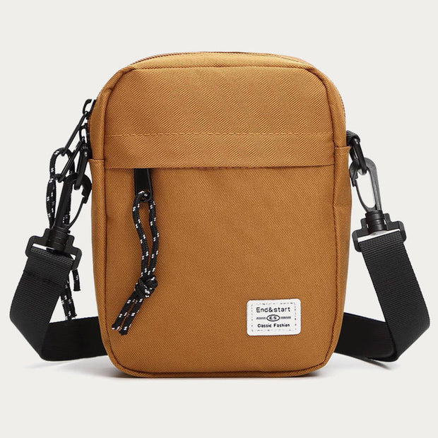 Oxford Phone Bag For Men Lightweight Solid Color Crossbody Bag