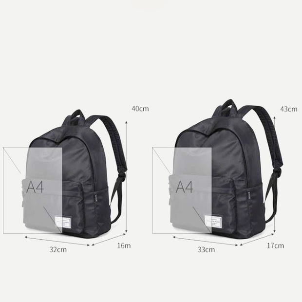 Laptop Backpack for Women Men Waterproof Stylist Black Backpack College Travel Purse