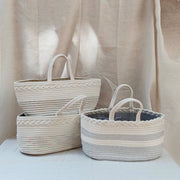 Storage Bag For Home Splicing Cotton Diaper Division Compartments Detachable Basket