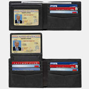 Wallet for Men RFID Blocking Bifold Wallet Minimalist Front Pocket Wallet