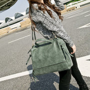 Tote For Women Short Travel Vintage Matte Texture Leather Handbag