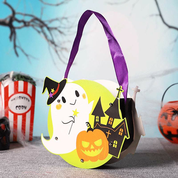 Halloween Candy Bag For Festival DIY Skull Paper Bag