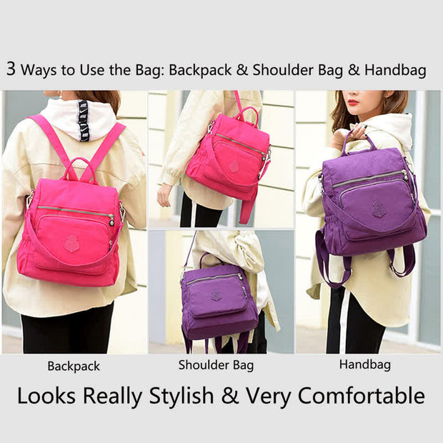 Waterproof Anti-Theft Lightweight Crossbody Bag Backpack