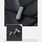 Diamond Chain Bag For Women Genuine Leather Square Underarm Bag