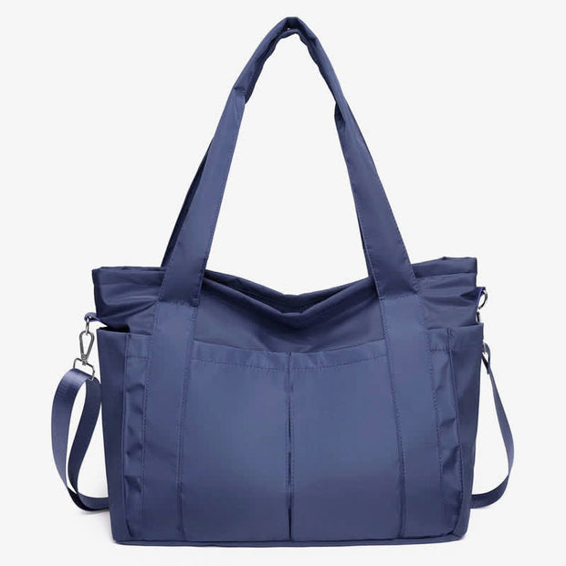 Tote for Women Large Capacity Multi-Pocket Nylon Work Shoulder Bag