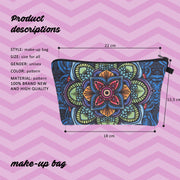 Storage Bag For Women Printing Flower Pattern Polyester Makeup Bag