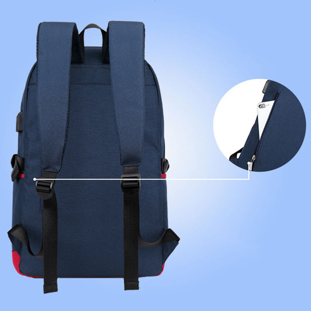 Multi-Compartment Waterproof Anti-theft Nylon Backpack