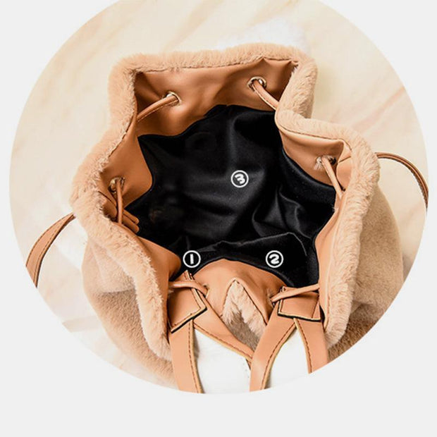 Cute Plush Large Capacity Diagonal Bag