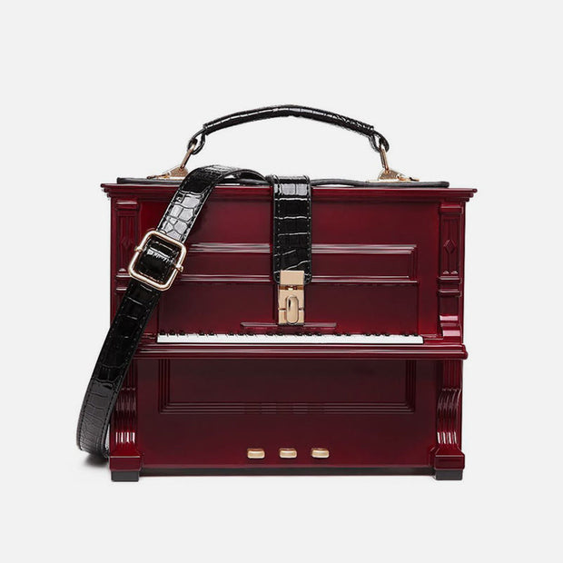 Creative Simulated Piano Purses Handbag Top Handle Satchel Crossbody Bag