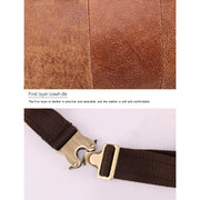 Genuine Leather Waist Bag for Men Bum Bag Waist Pouch