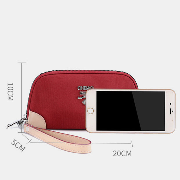 Wristlet Clutch Wallet Purse Small Nylon Cell Phone Wallet Purse