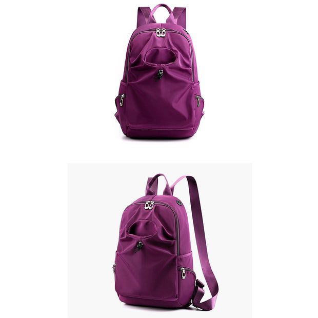 Large Capacity Nylon Backpack Lightweight Casual Travel Hiking Daypack for Women