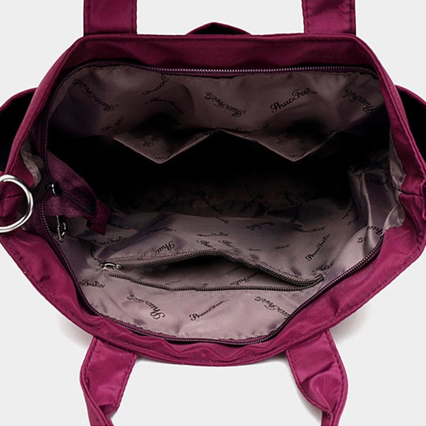 Tote Bag for Women Minimalist Waterproof Oxford Purple Crossbody Bag