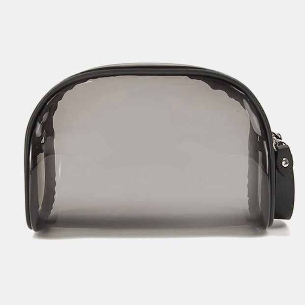 Transparent Black Toiletry Bag For Women Multifunctional Storage Bag
