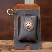 Genuine Leather Phone Holster Universal Cell Phone Holder With Belt Loop