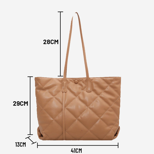 Large Capacity Elegant Rhomboid Tote Bag