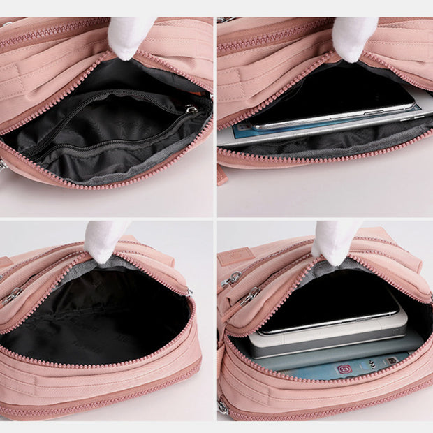 Casual Lightweight Multi-Pocket Nylon Crossbody Bag – Hekuff