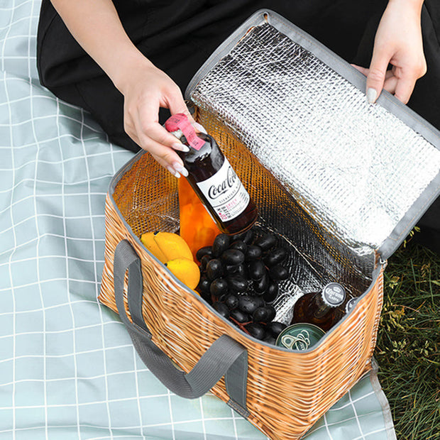 Cooler Bag For Travel Foldable Thicken Insulation Picnic Bag