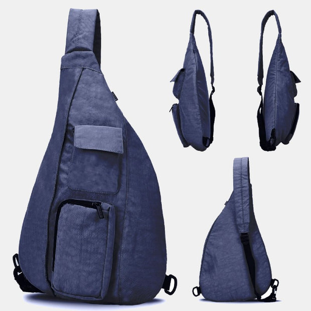 Unisex Lightweight Waterproof Sling Backpack Chest Bag Travel Hiking Daypack