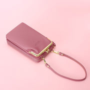 Multifunctional Kiss-Lock Crossbody Phone Bag