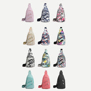Sling Bag for Women Large Capacity Waterproof Casual Nylon Crossbody Bag