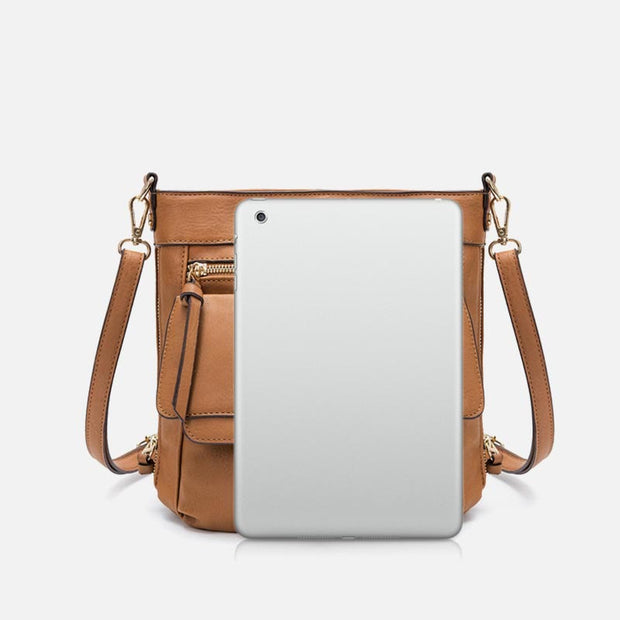 Crossbody Bag For Women Solid Color Multi-functional Shoulder Bag