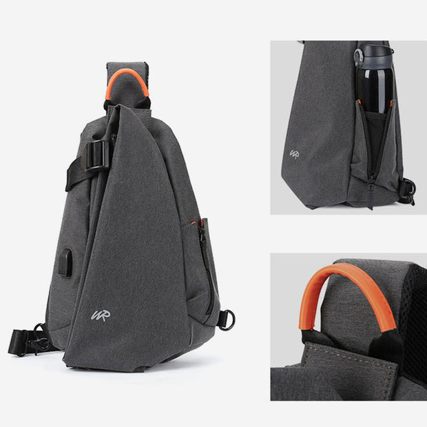 Sling Bag For Men Casual Multifunctional Large Capacity Chest Bag