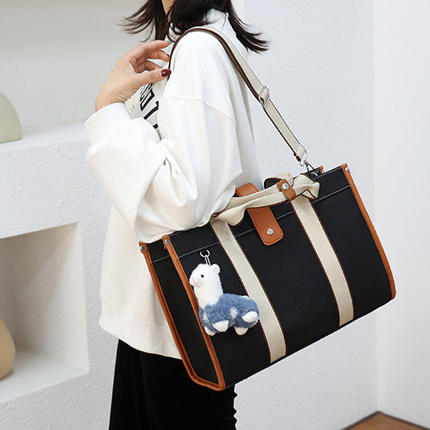 Multi-Slot Tote Bag Large Capacity Handbag for New Mom Shoping Beach Travel Purse