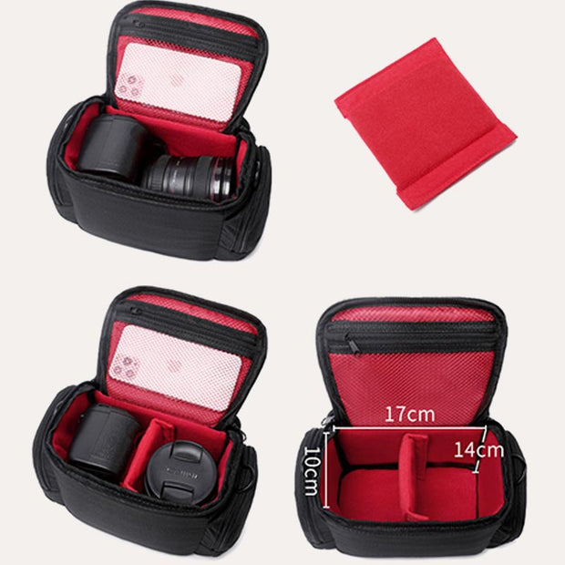 Small Camera Case Vintage Padded Camera Shoulder Bag with Crossbody Strap