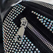 Sparkle Waist Bag Women Rhinestones Crossbody Adjustable Chest Bag
