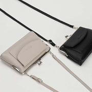 Women's Phone Purse for Women Kiss-Lock Crossbody Bag with Card Slot