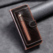 Z Fold 4 /3 Case Wallet for Women Men PU Leather Flip Kickstand Phone Cover