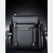Small Leather Messenger Bag for Men Casual Business Handbag Crossbody Purse