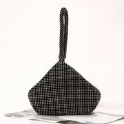 Rhinestone Evening Bags Clutch Sparkly Gitter Triangle Purses for Women Girls