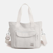 Women's Canvas Top Handle Handbag Multi-pocket Crossbody Shoulder Bag Tote Purse