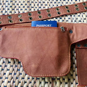 Waist Bag For Daily Medieval Retro Utility Leather Belt Bag