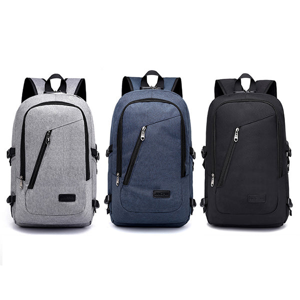 Anti-theft Travel Business Backpack with Lock and USB Charging Port