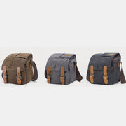 Unisex Waterproof Canvas DSLR/SLR Bag Case Small Compact Camera Shoulder Bag