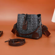 Crossbody Bag For Women Niche PU Leather Bucket Shoulder Bag