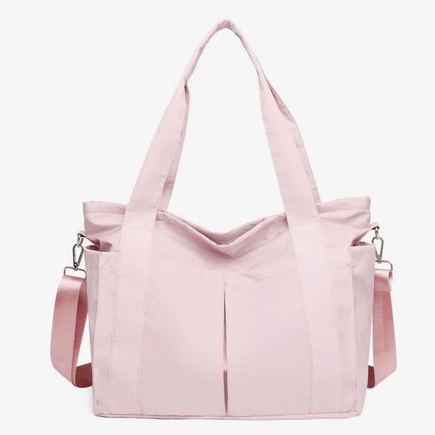 Tote for Women Large Capacity Multi-Pocket Nylon Work Shoulder Bag