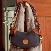 Vintage Underarm Bag Pebble Grain Leather Shoulder Bag For Women