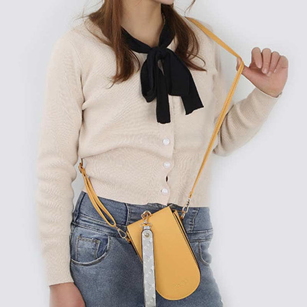 Mini Crossbody Bag Phone Purses for Women Girls with Wrist Strap