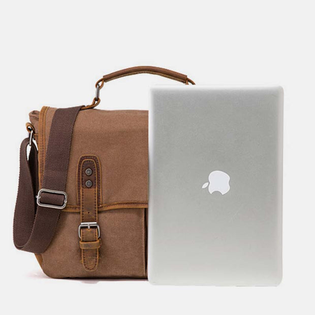Durable Multi-Functional Vintage Laptop Messenger Bag