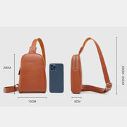 Lightweight Casual Sling Bag for Women PU Leather Small Crossbody Backpack