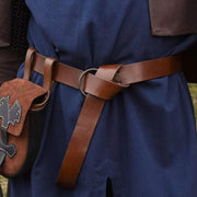 Medieval Sabre Belt Viking Knight Celtic Ring Leather Holster