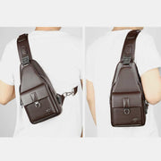Lightweight One Strap Sling Backpack Shoulder Bag with USB Charger Port