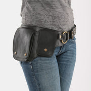 Limited Stock: Faux Leather Waist Bag for Women Men Waist Belt Bag Drop Leg Thigh Bags