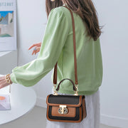 Top-Handle Bag For Women Vintage Square Daily Shopping Crossbody Bag