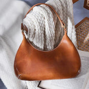 Handmade Shoulder Bag For Women Daily Outing Soft Casual Handbag